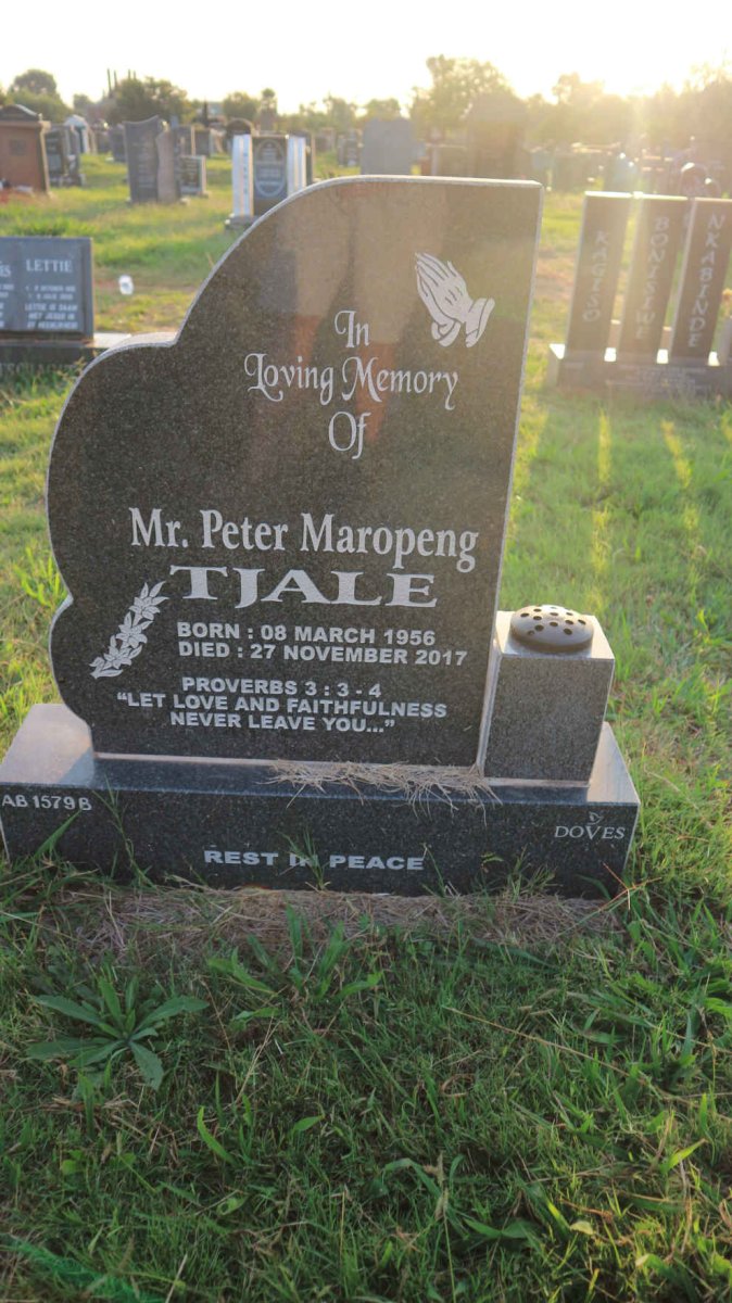 TJALE Peter Maropeng 1956-2017