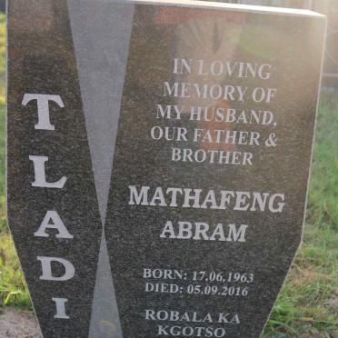TLADI Mathafeng Abram 1963-2016