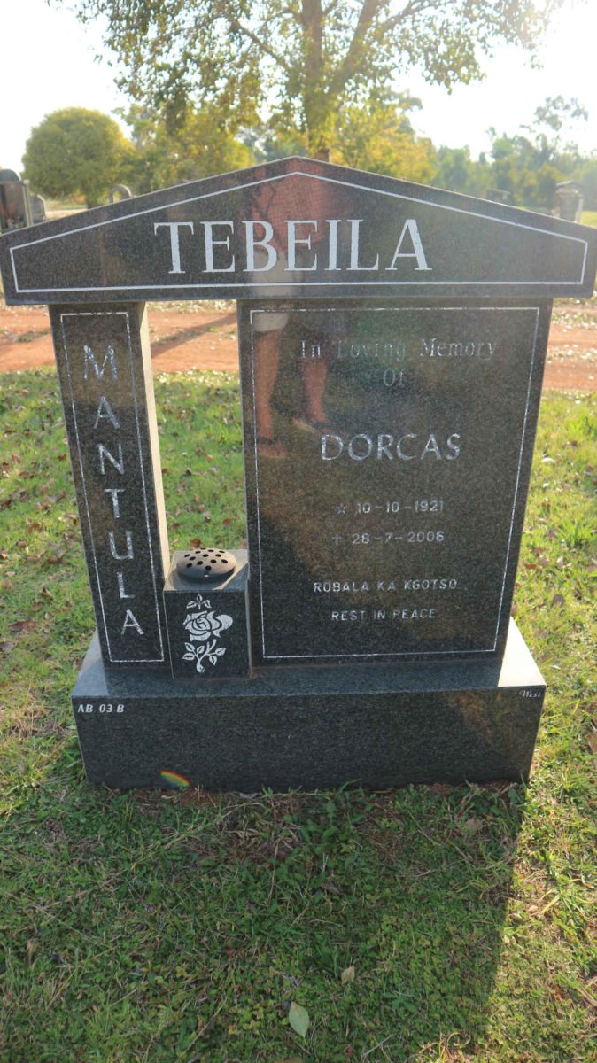 TEBEILA Mantula Dorcas 1921-2006