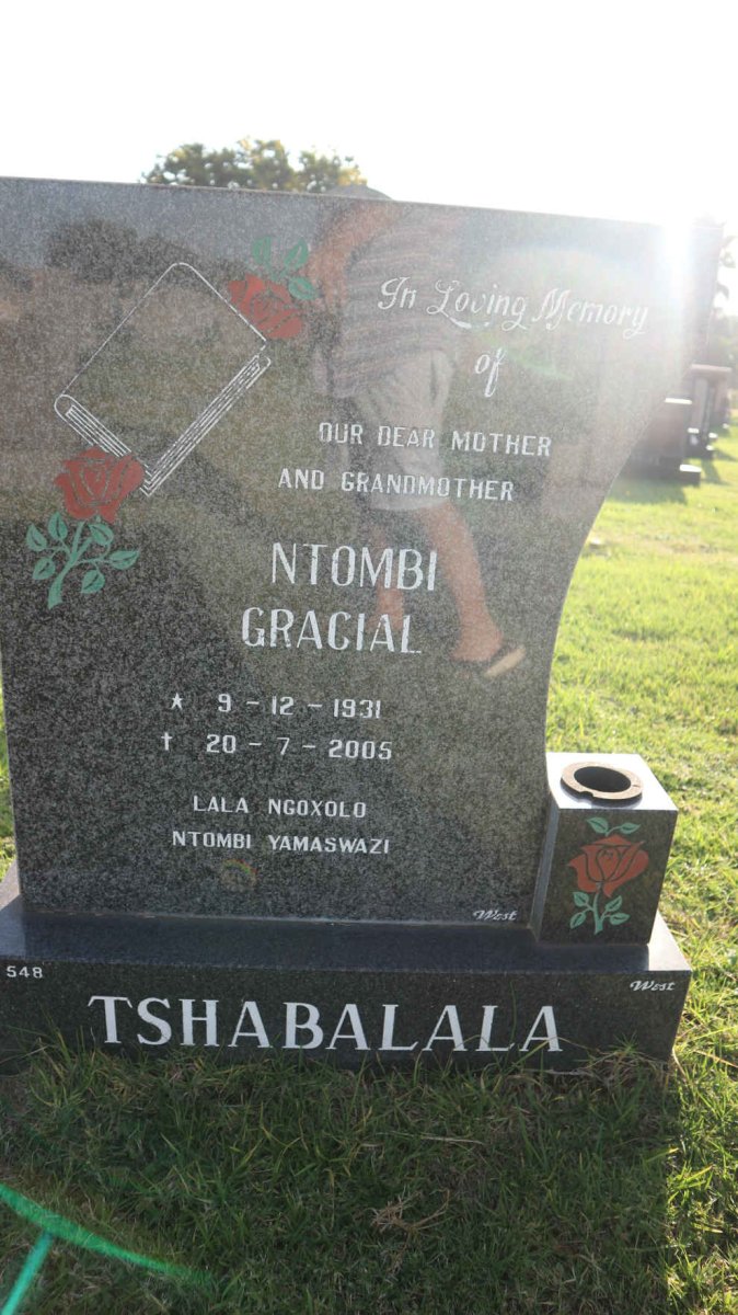 TSHABALALA Ntombi Gracial 1931-2005