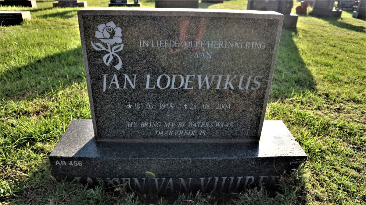 VUUREN Jan Lodewikus, Jansen van 1948-2004