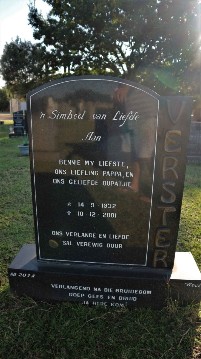 VERSTER Bennie 1932-2001