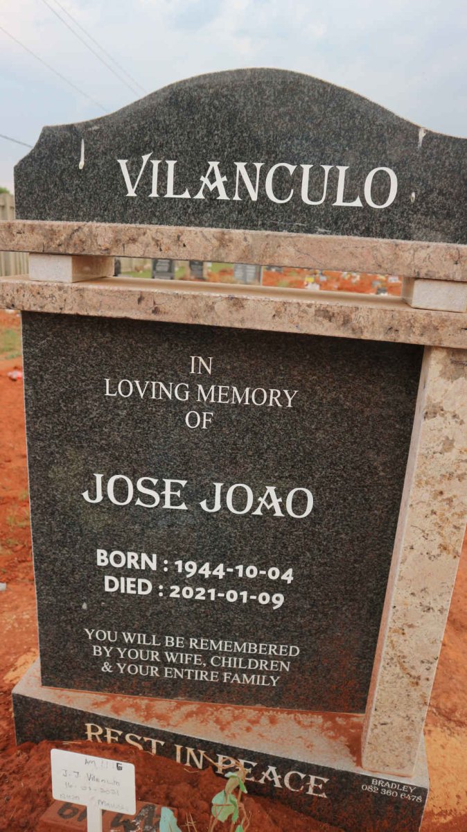 VILANCULO Jose Joao 1944-2021