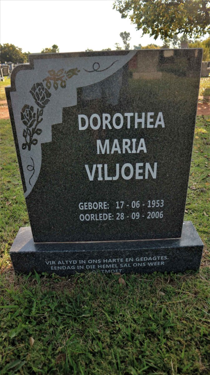 VILJOEN Dorothea Maria 1953-2006