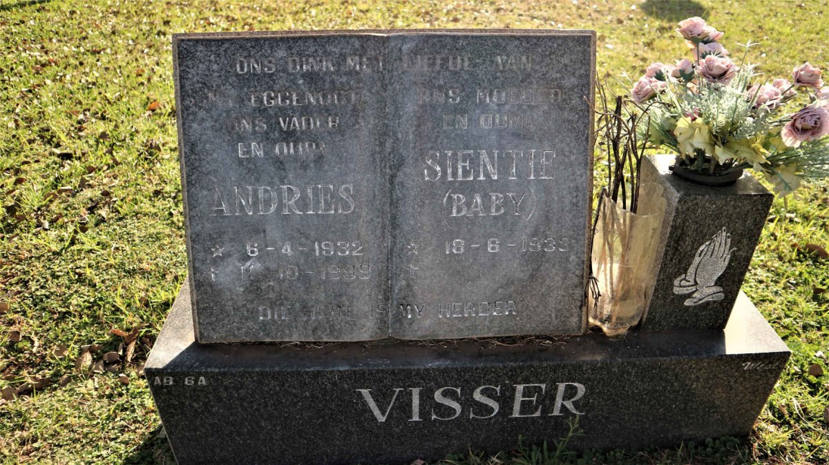 VISSER Andries 1932-1999 &amp; Sientie 1933-