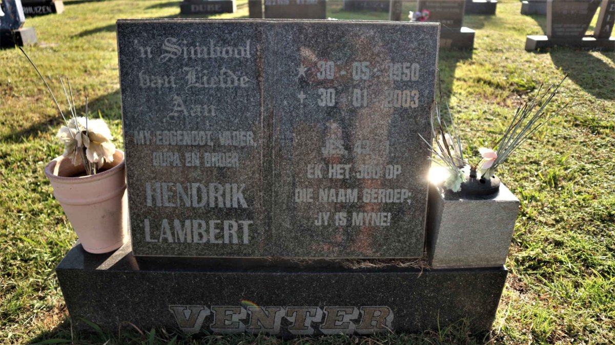 VENTER Hendrik Lambert 1950-2003