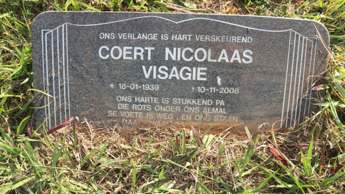 VISAGIE Coert Nicolaas 1939-2008