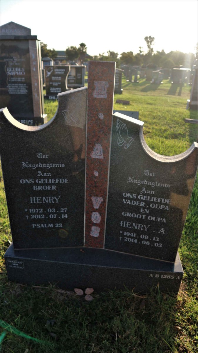 VOS Henry A. 1941-2014 :: VOS Henry 1972-2012