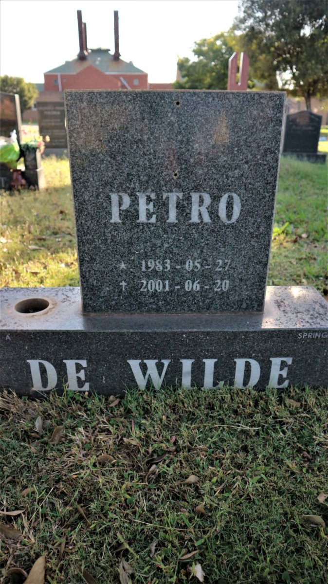 WILDE Petro, de 1983-2001