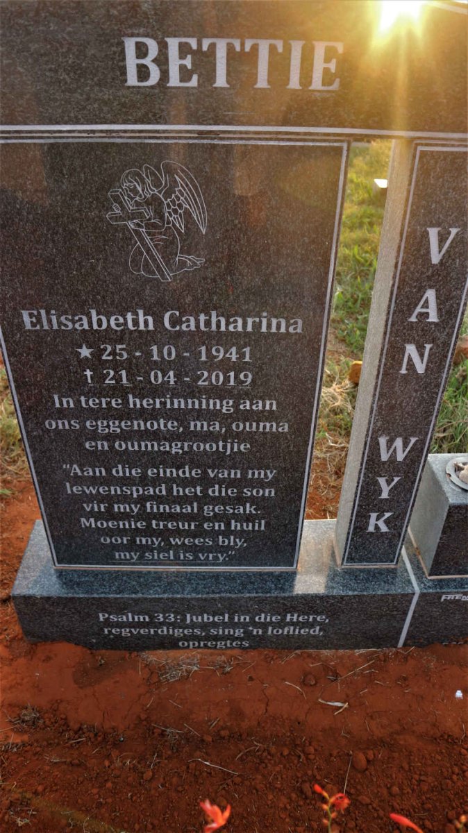 WYK Elisabeth Catharina, van 1941-2019