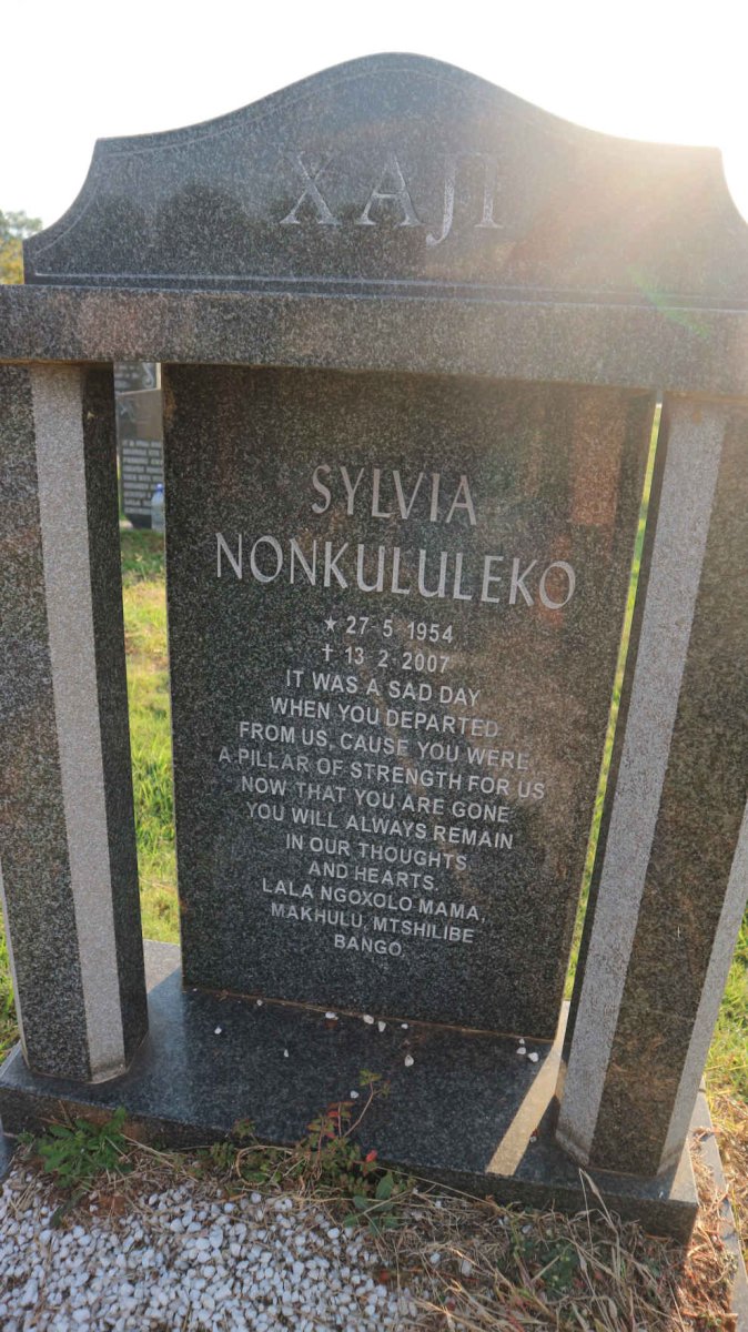 XAJI Sylvia Nonkululeko 1954-2007