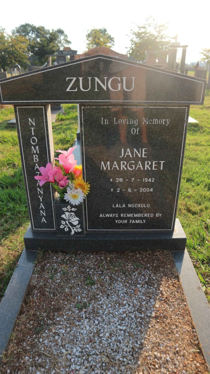 ZUNGU Jane Margaret 1942-2004