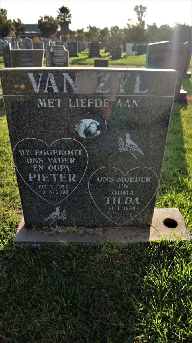 ZYL Pieter, van 1955-2006 &amp; Tilda 1960-