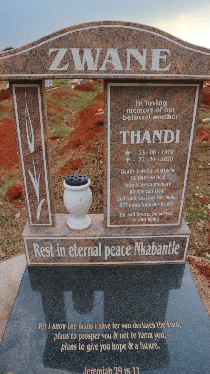 ZWANE Thandi 1970-2020