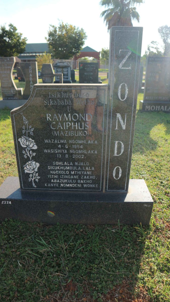 ZONDO Raymond Caiphus 1954-2002
