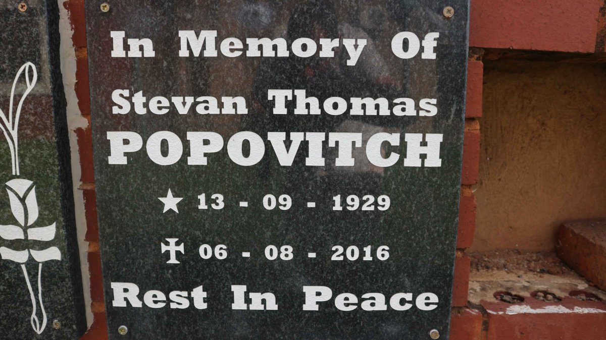 POPOVITCH Stevan Thomas 1929-2016