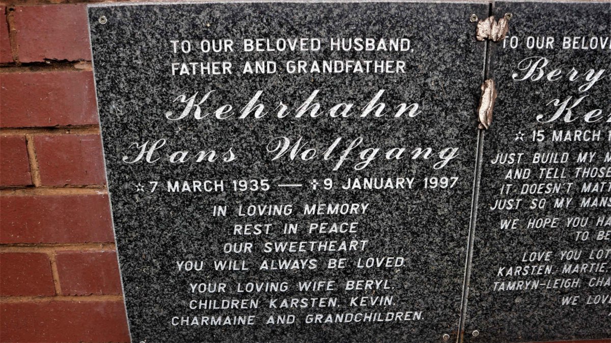KEHRHAHN Hans Wolfgang 1935-1997