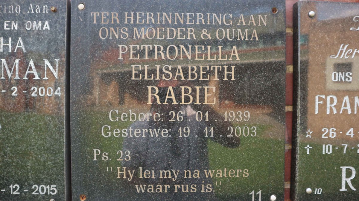 RABIE Petronella Elisabeth 1939-2003