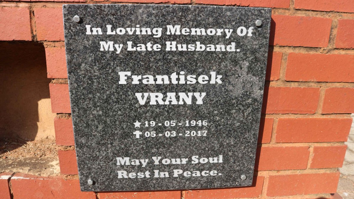 VRANY Frantisek 1946-2017