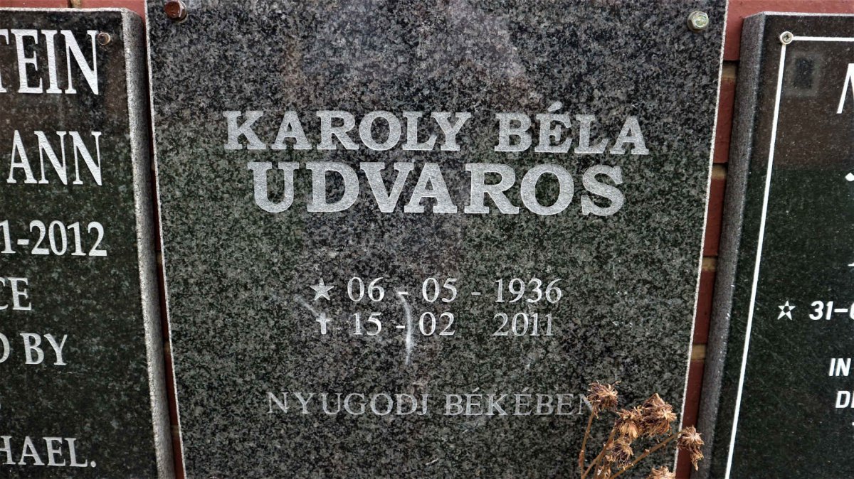 UDVAROS Karoly Bela 1936-2011