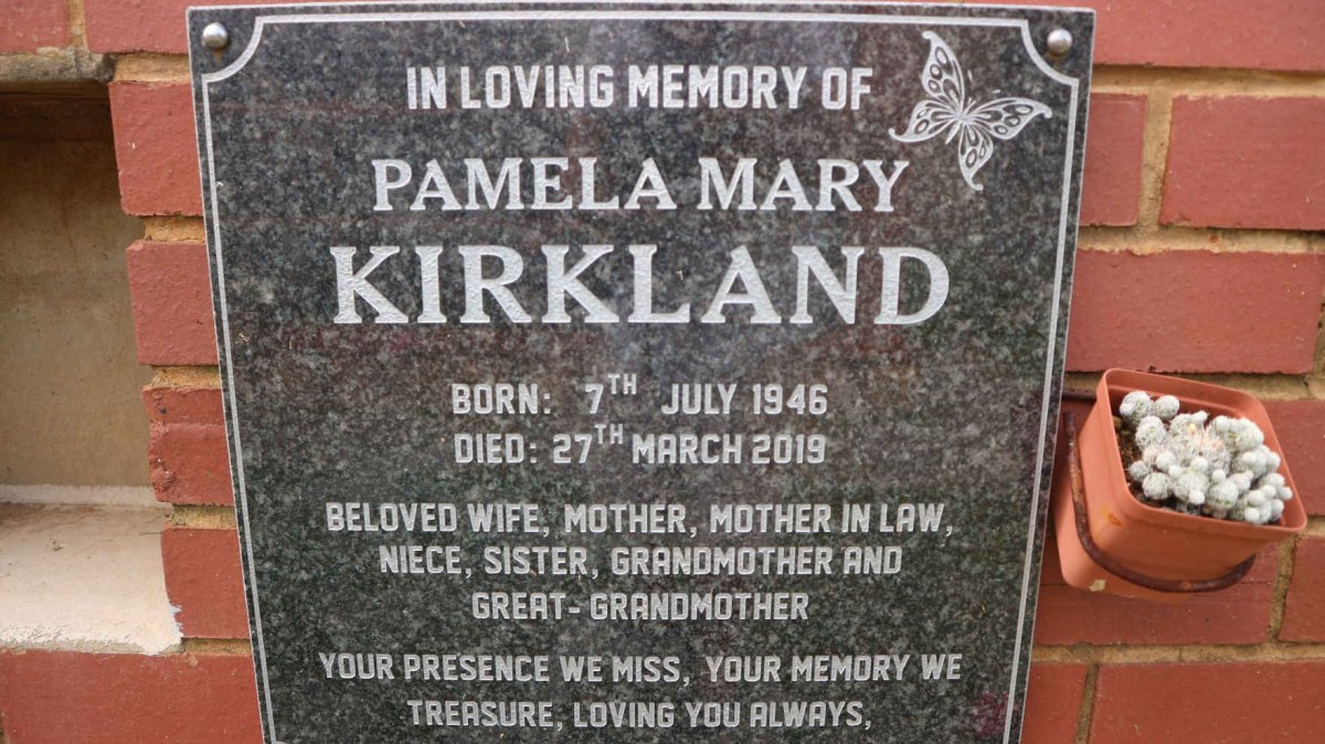 KIRKLAND Pamela Mary 1946-2019