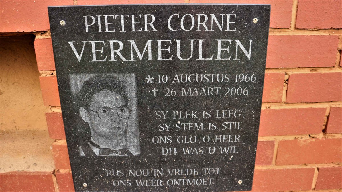 VERMEULEN Pieter Corne 1966-2006