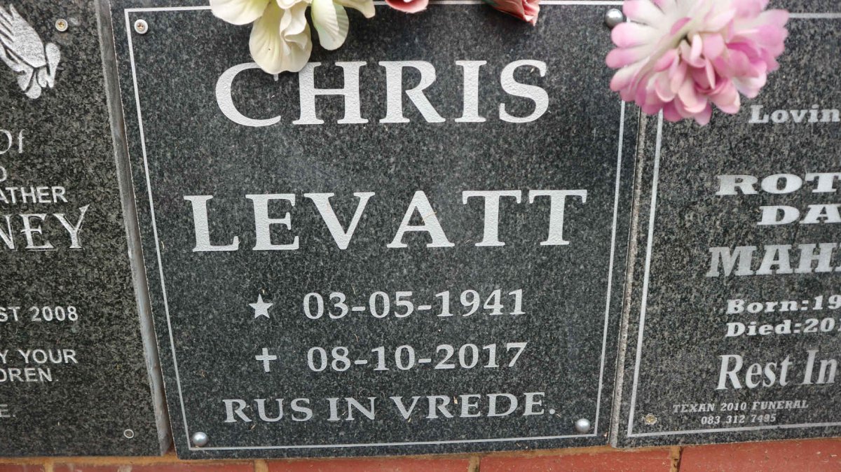LEVATT Chris 1941-2017