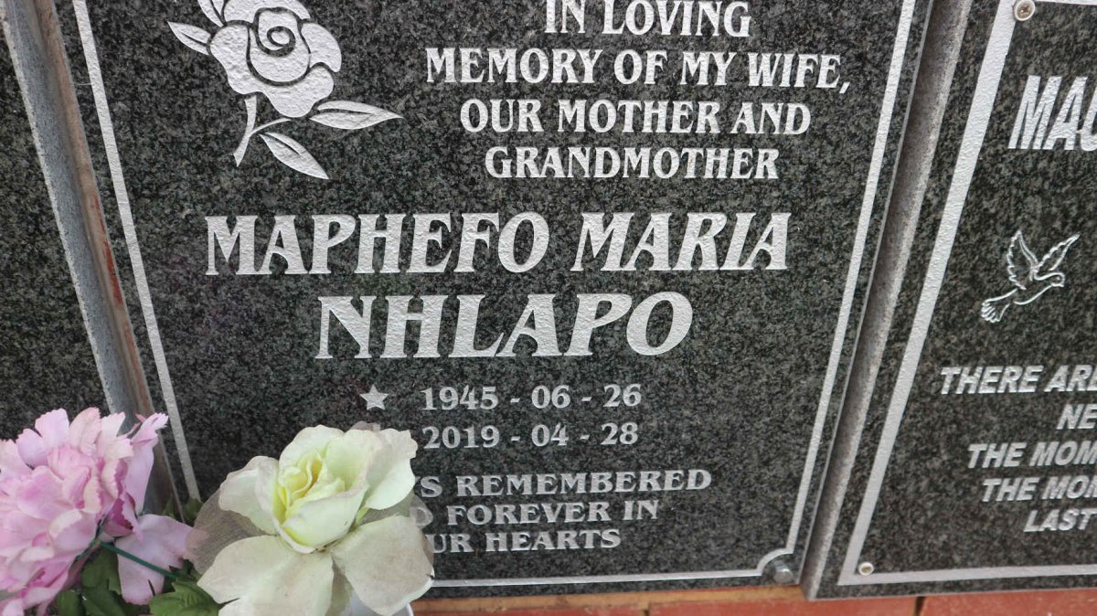 NHLAPO Maphefo Maria 1945-2019