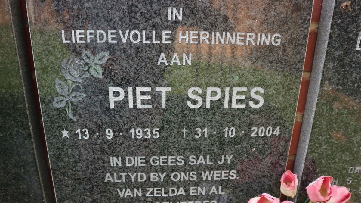 SPIES Piet 1935-2004