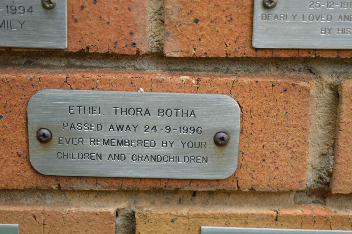 BOTHA Ethel Thora -1996