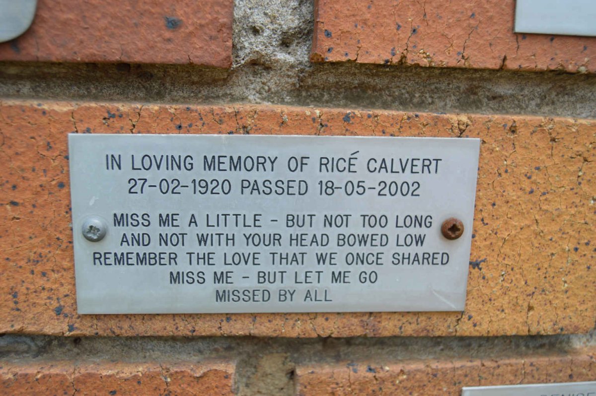 CALVERT Ricé 1920-2002