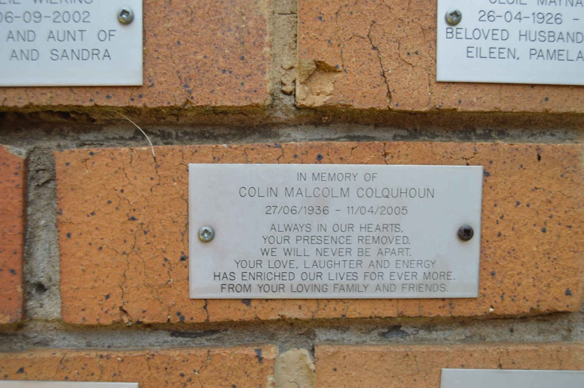 COLQUHOUN Colin Malcolm 1936-2005