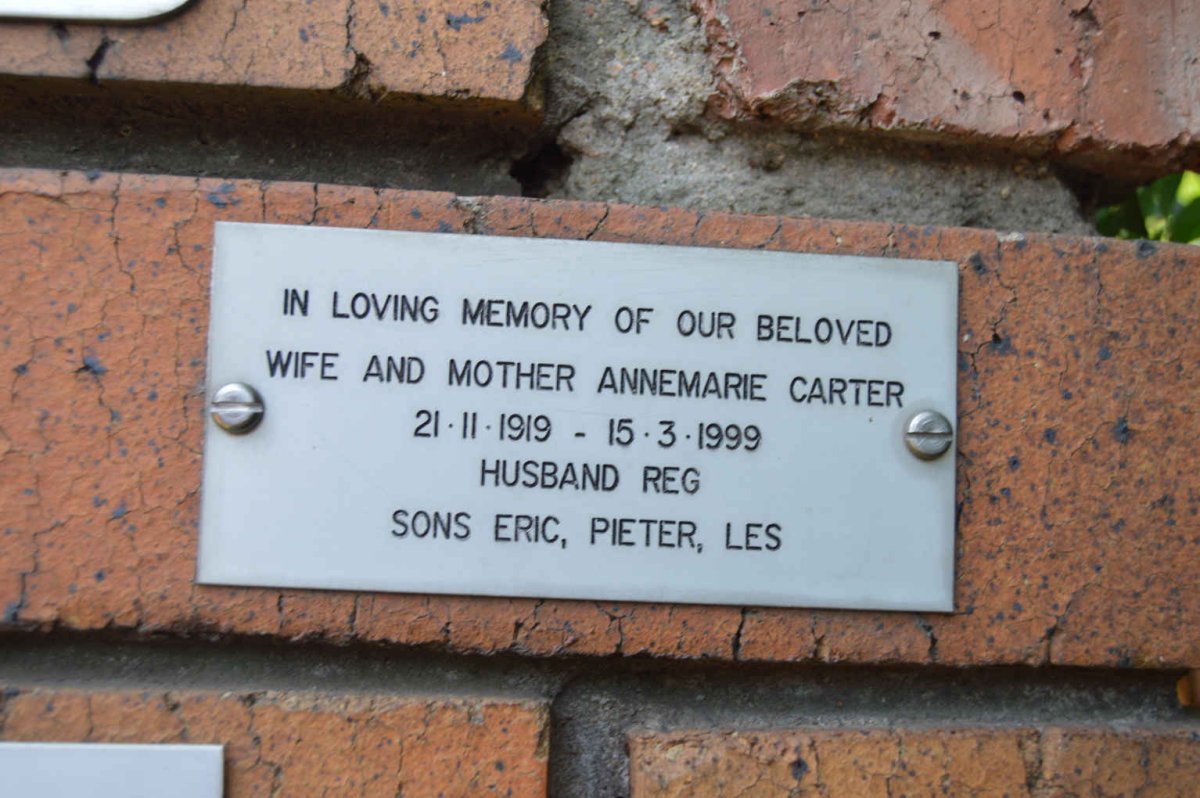 CARTER Annemarie 1919-1999