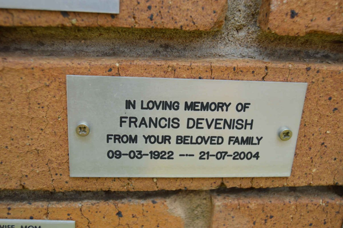 DEVENISH Francis 1922-2004