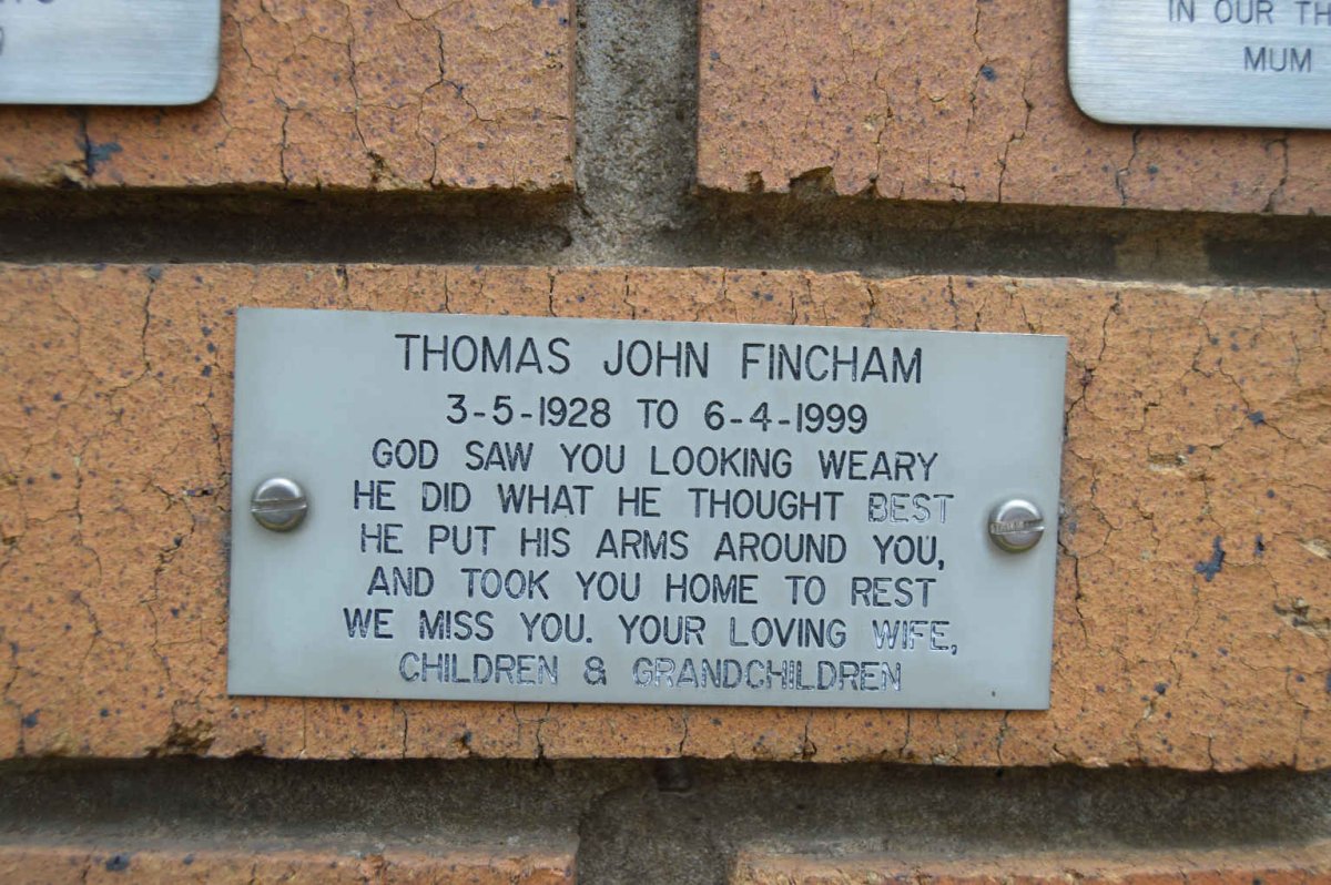 FINCHAM Thomas John 1928-1999