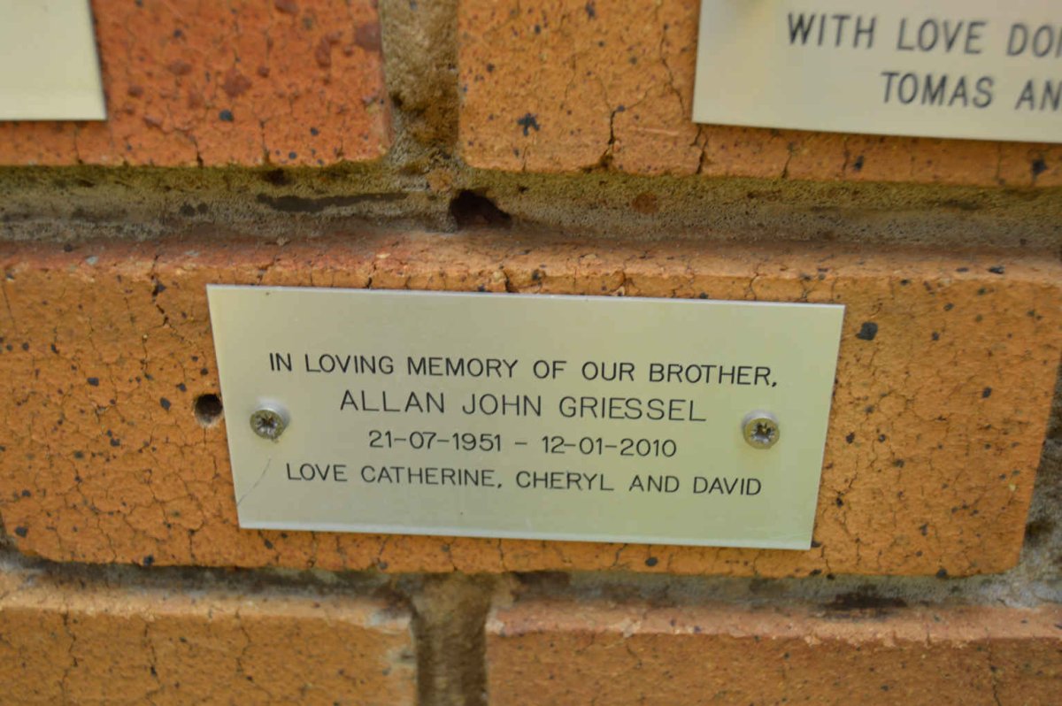 GRIESSEL Allan John 1951-2010