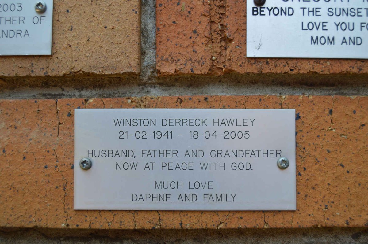 HAWLEY Winston Derreck 1941-2005