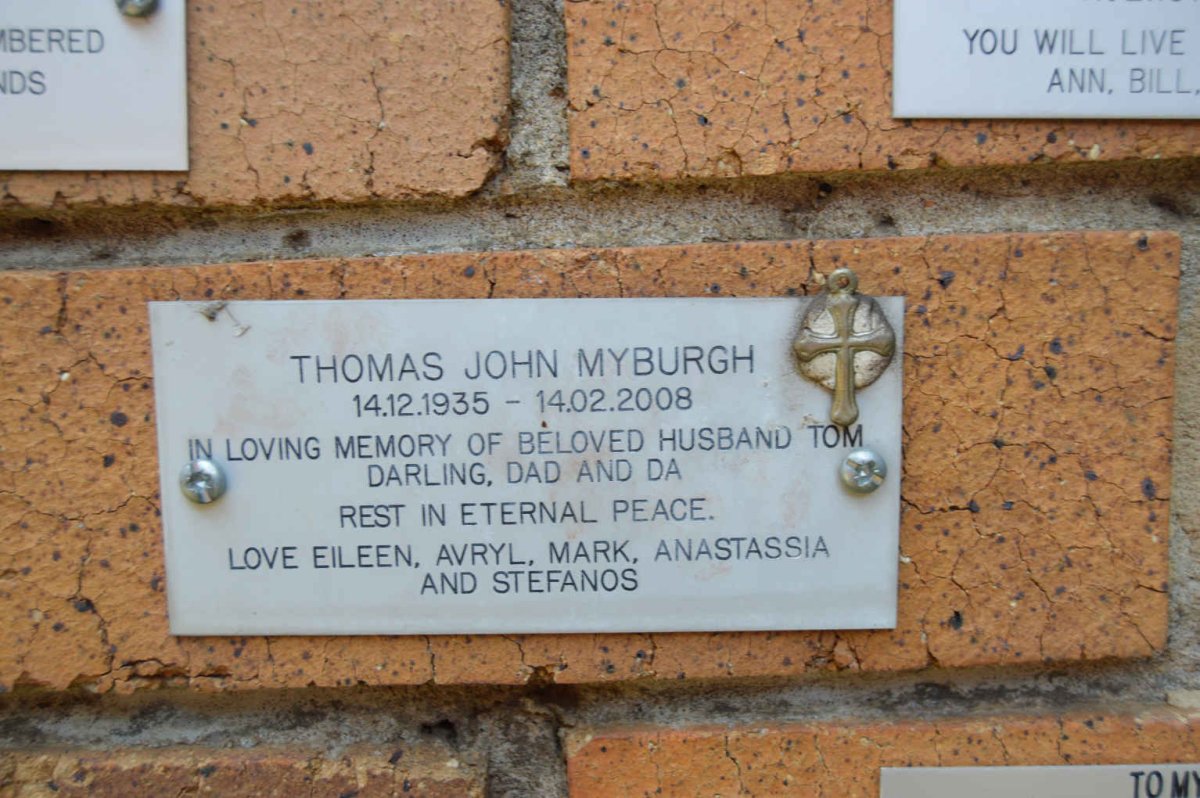 MYBURGH Thomas John 1935-2008