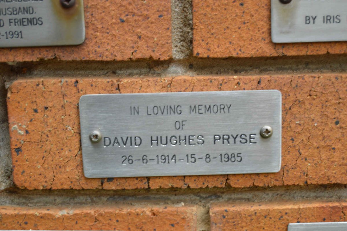 PRYSE David Hughes 1914-1985