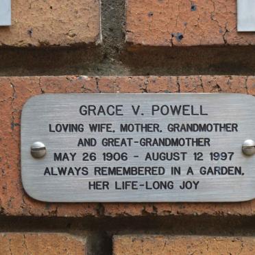 POWELL Grace V. 1906-1997
