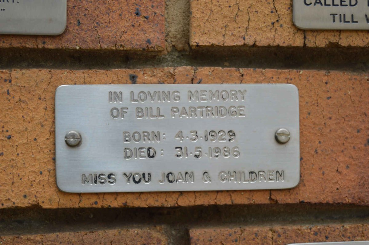 PARTRIDGE Bill 1929-1986