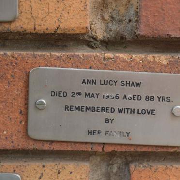 SHAW Ann Lucy -1986