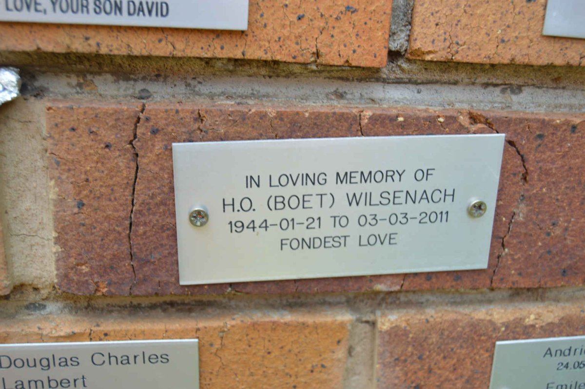 WILSENACH H.O. 1944-2011