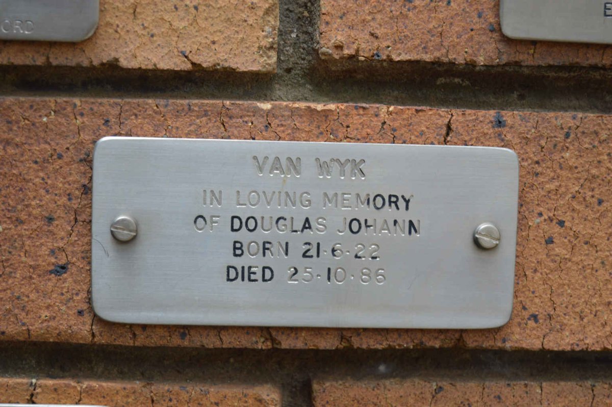 WYK Douglas Johann, van 1922-1986