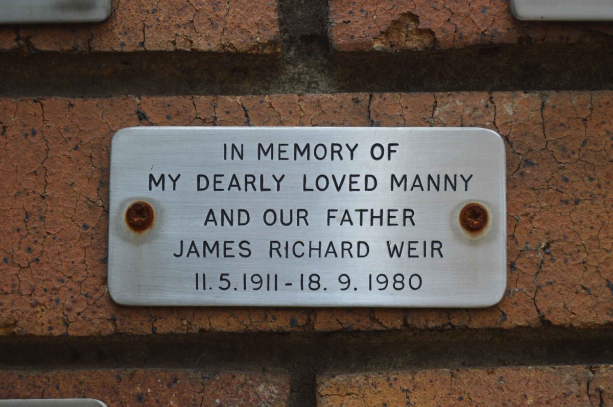 WEIR James Richard 1911-1980
