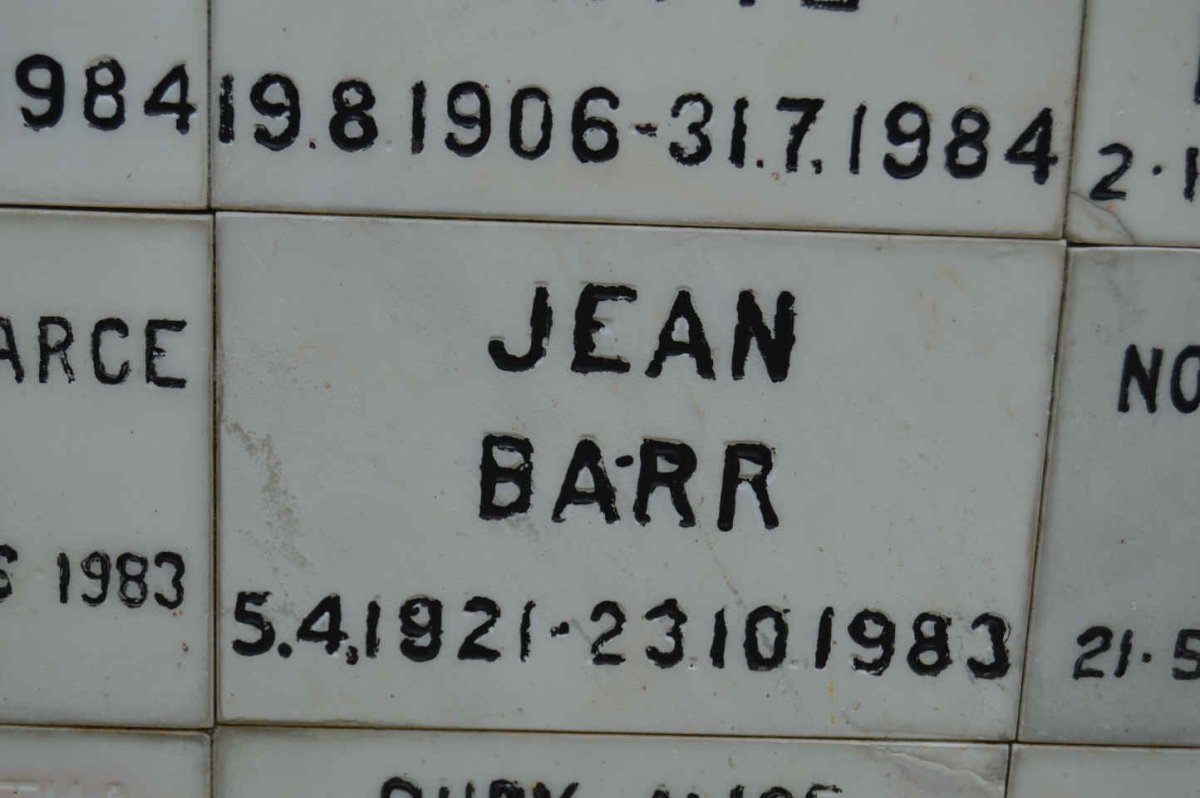 BARR Jean 1921-1983