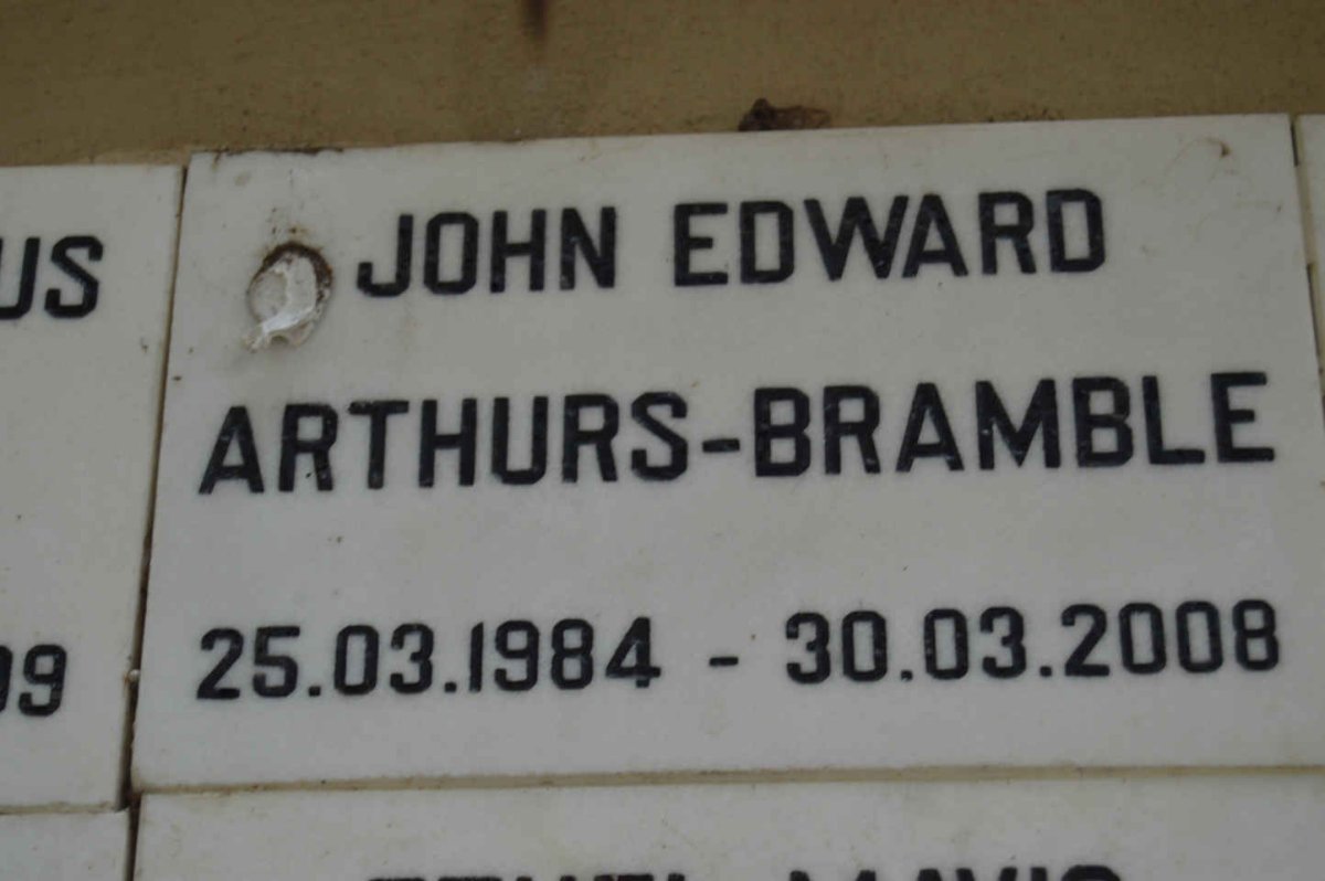 BRAMBLE John Edward Arthurs 1984-2008