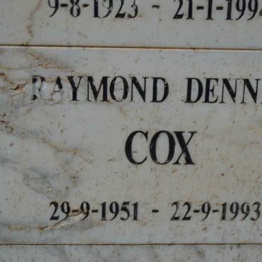 COX Raymond Dennis 1951-1993