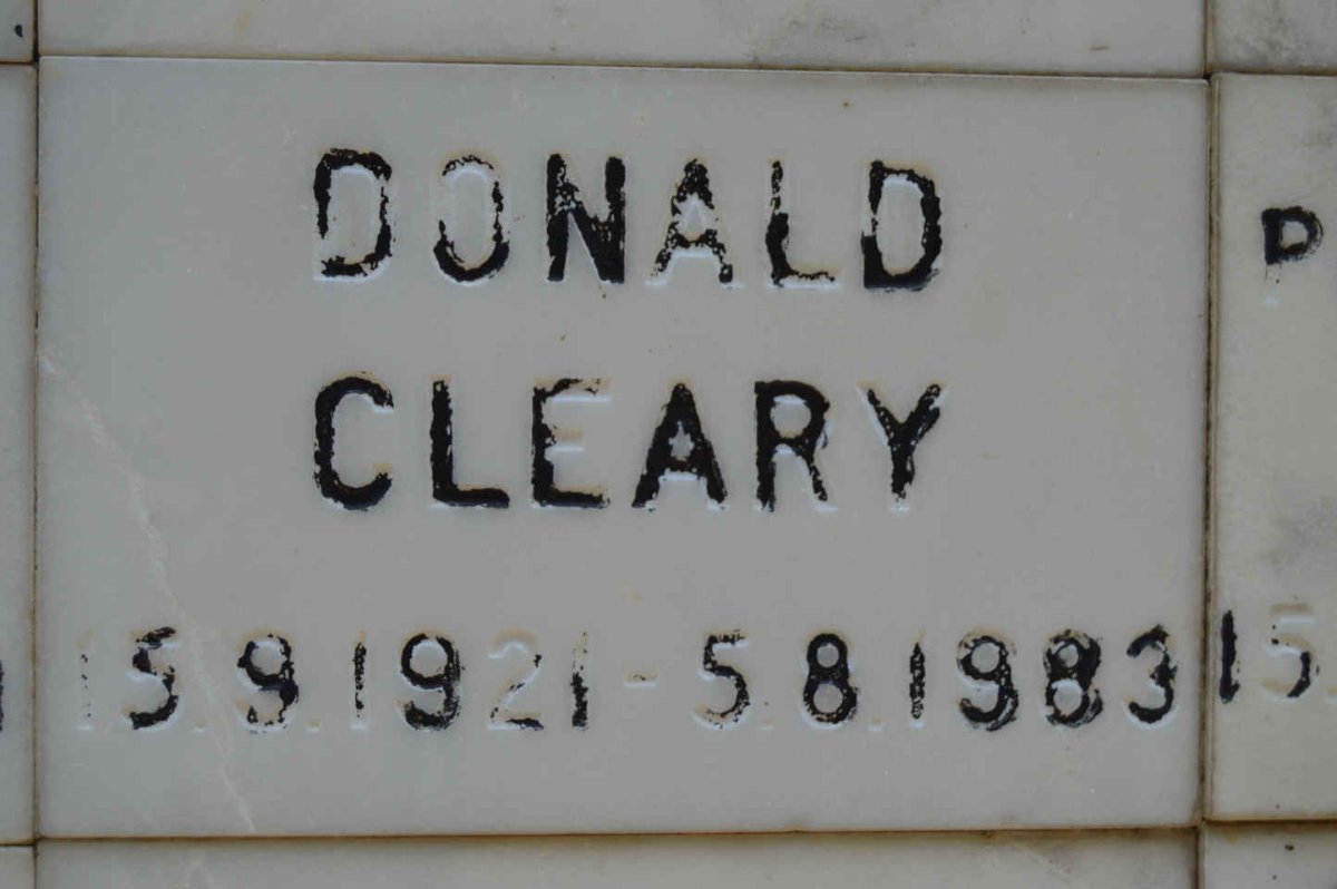 CLEARY Donald 1921-1983