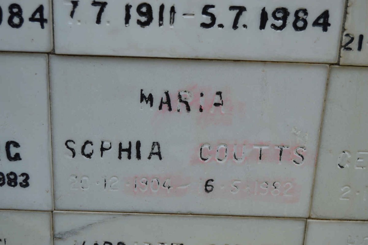 COUTTS Maria Sophia 1904-1982